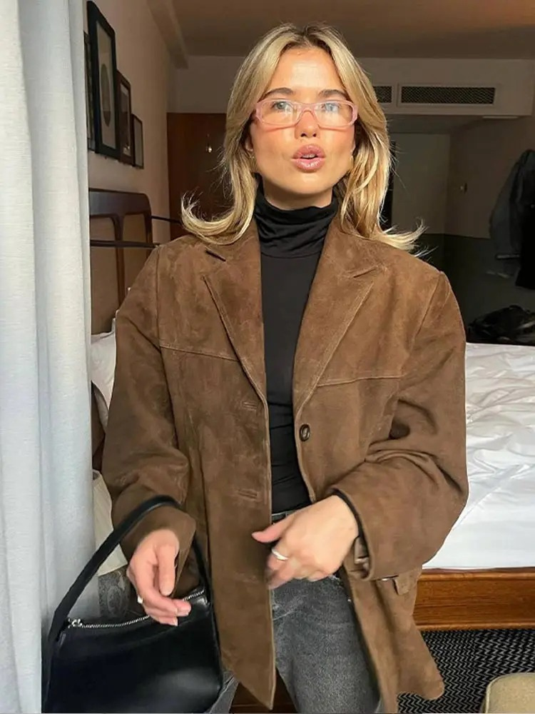 Celeste | Women's Oversized Suede Jacket