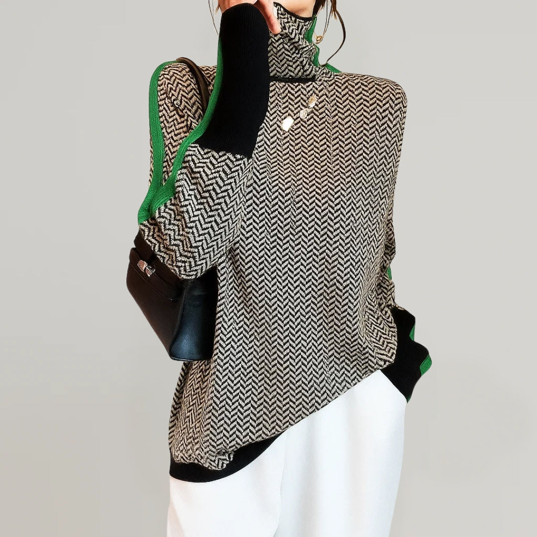 Margot | Pullover with High Collar