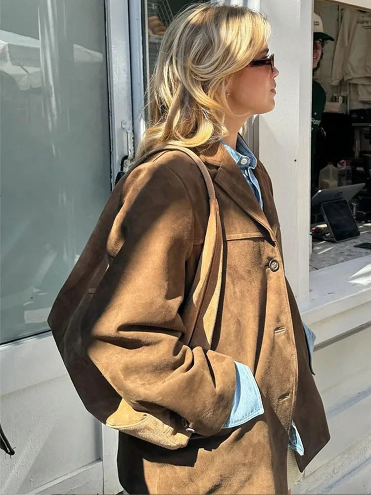 Celeste | Women's Oversized Suede Jacket