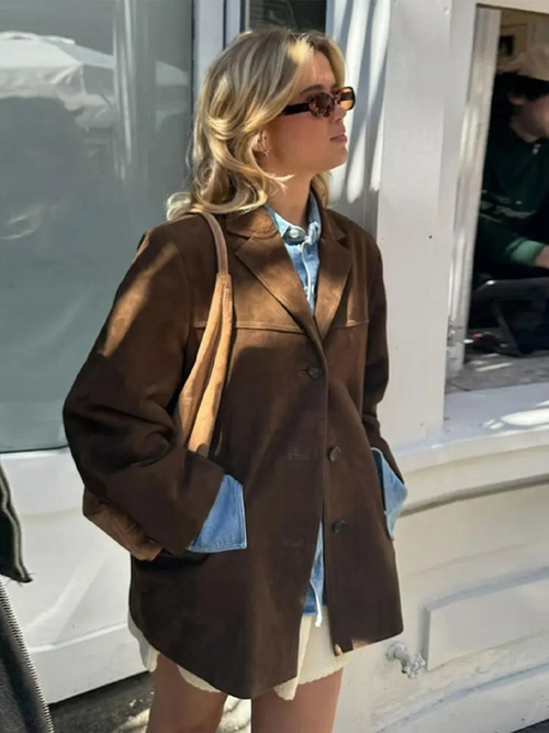 Celeste | Women's Oversized Suede Jacket