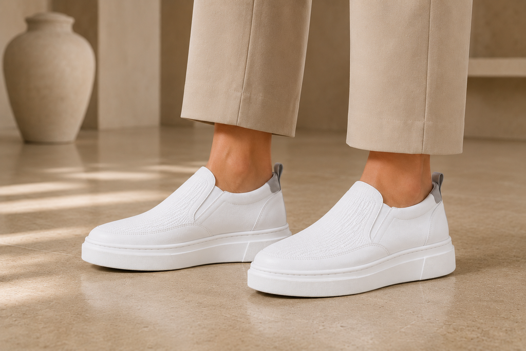 Women's Casual Platform Slip-On Sneakers