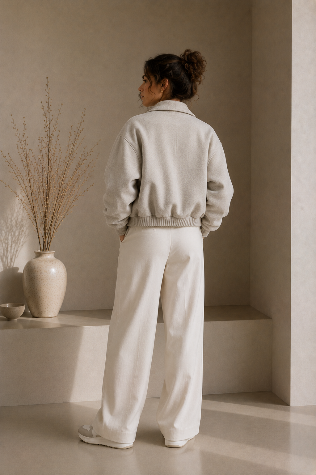 Women's Textured Bomber Jacket