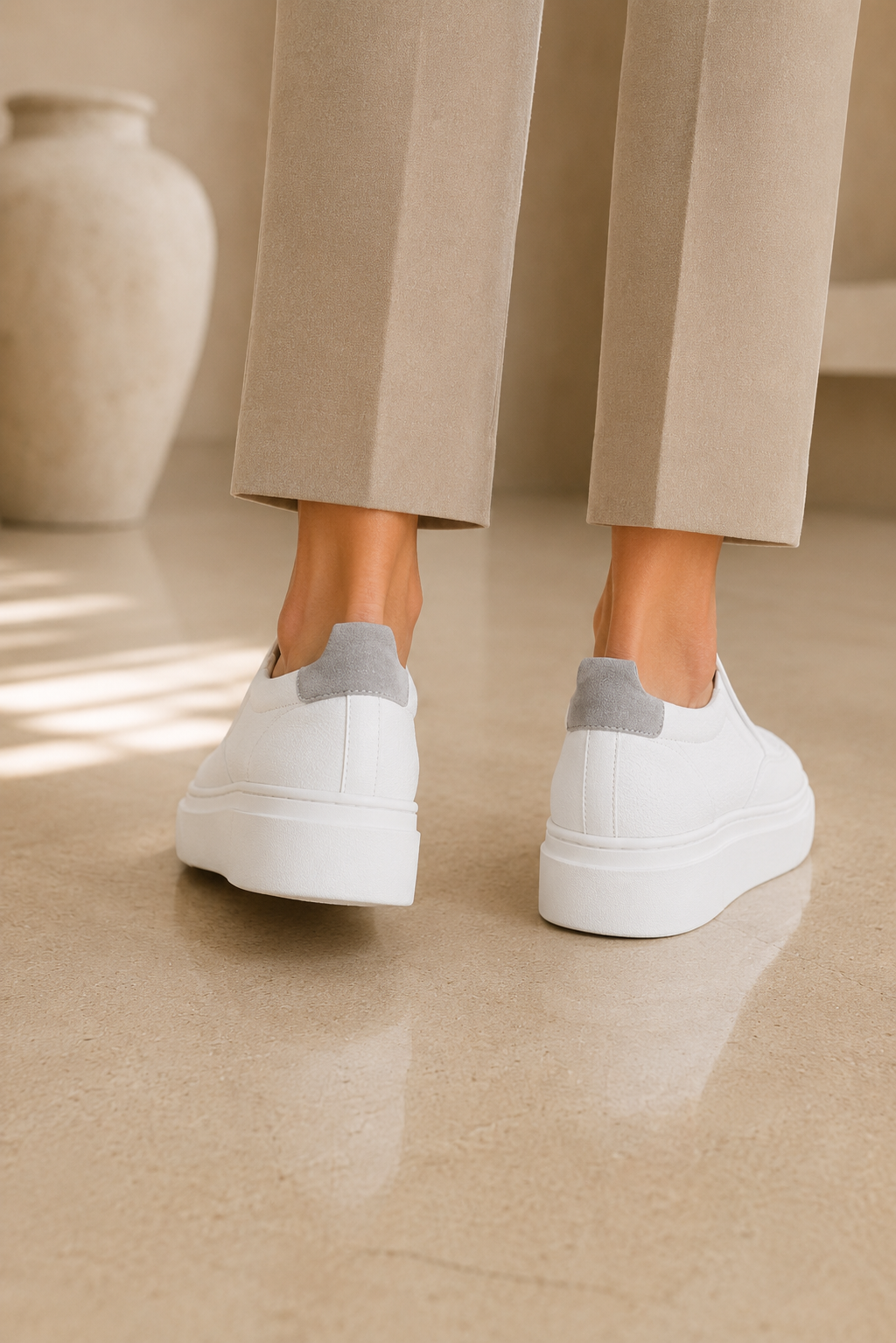 Women's Casual Platform Slip-On Sneakers