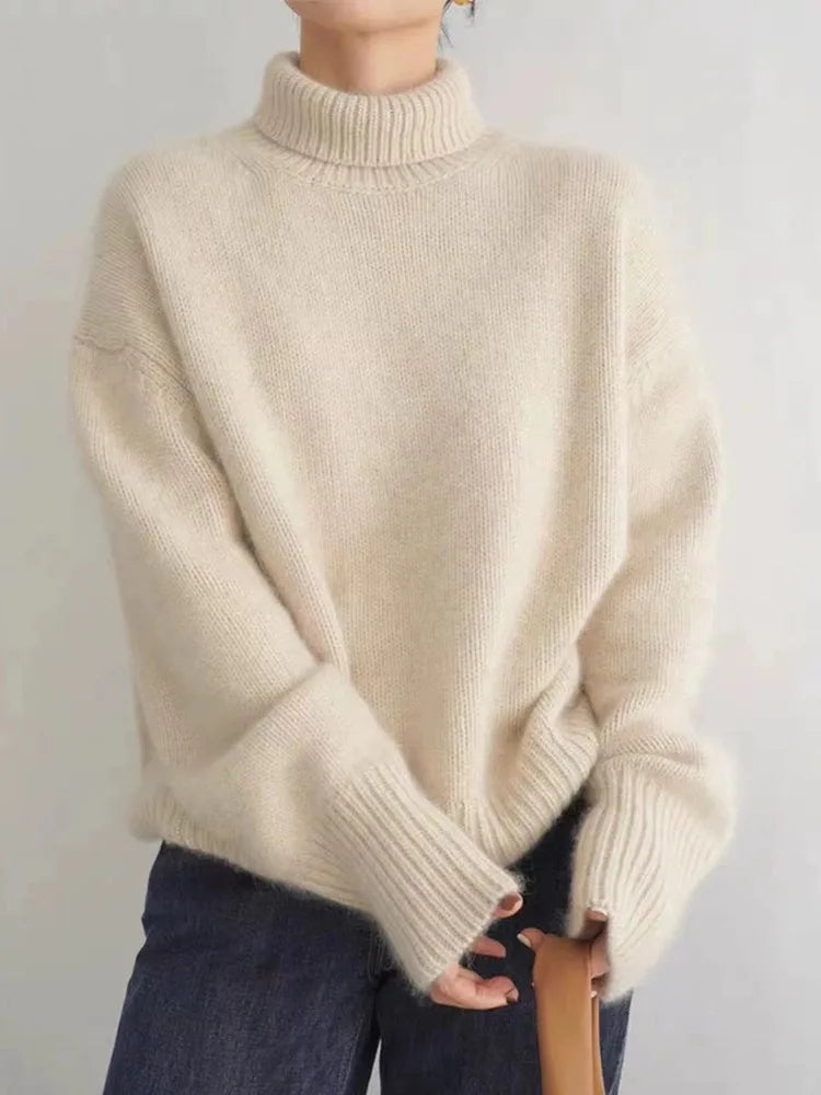 Sara | Women's Roll Neck Cashmere Sweater