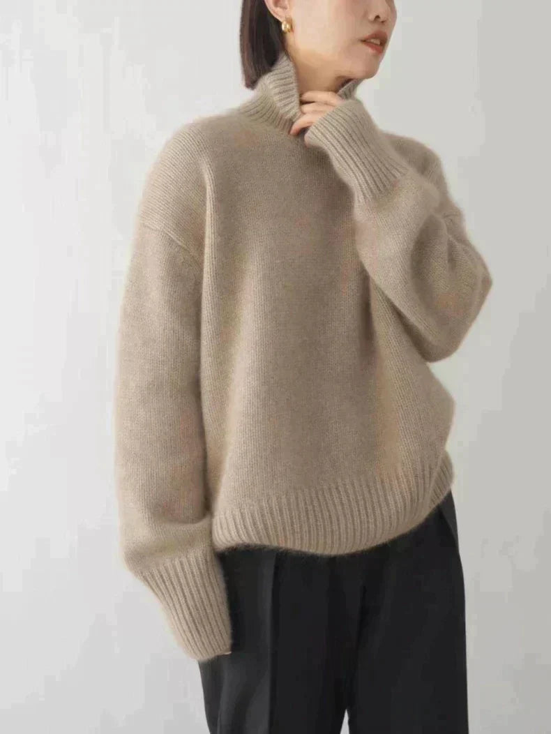 Sara | Women's Roll Neck Cashmere Sweater