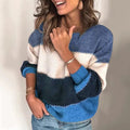 Alexia | Women's Color-Block Crewneck Sweater