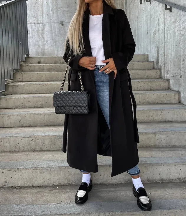 Margot | Women's Elegant Double-Breasted Wool-Style Coat