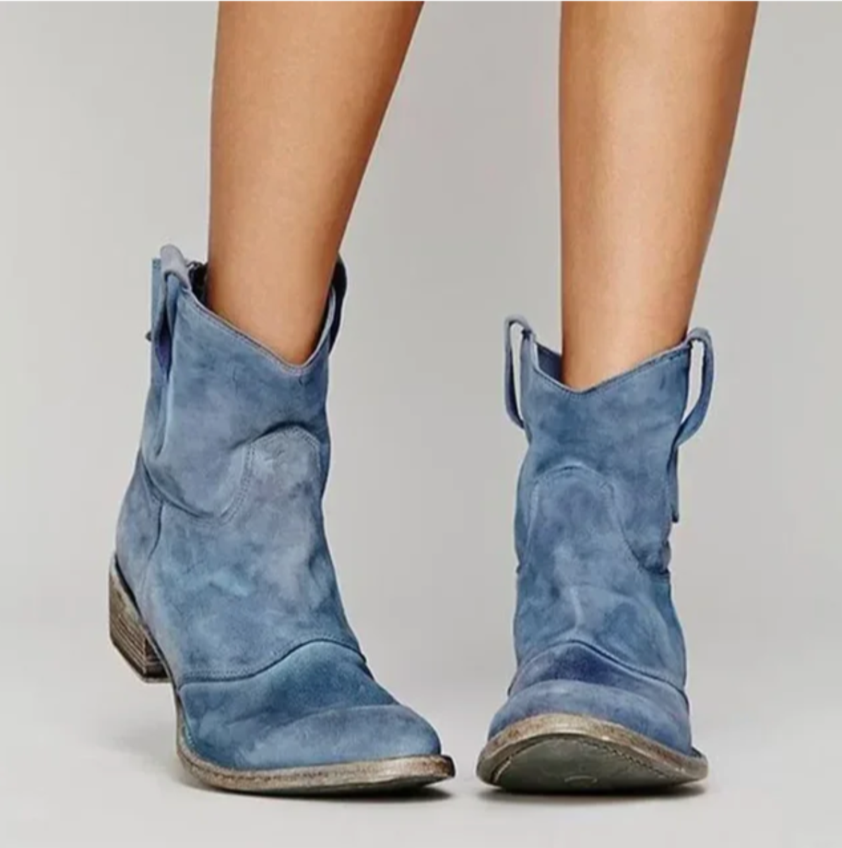 Rosalie | Women's Suede Western Ankle Boots