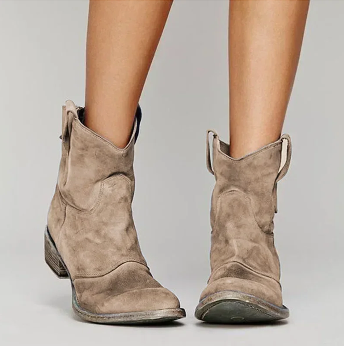 Rosalie | Women's Suede Western Ankle Boots