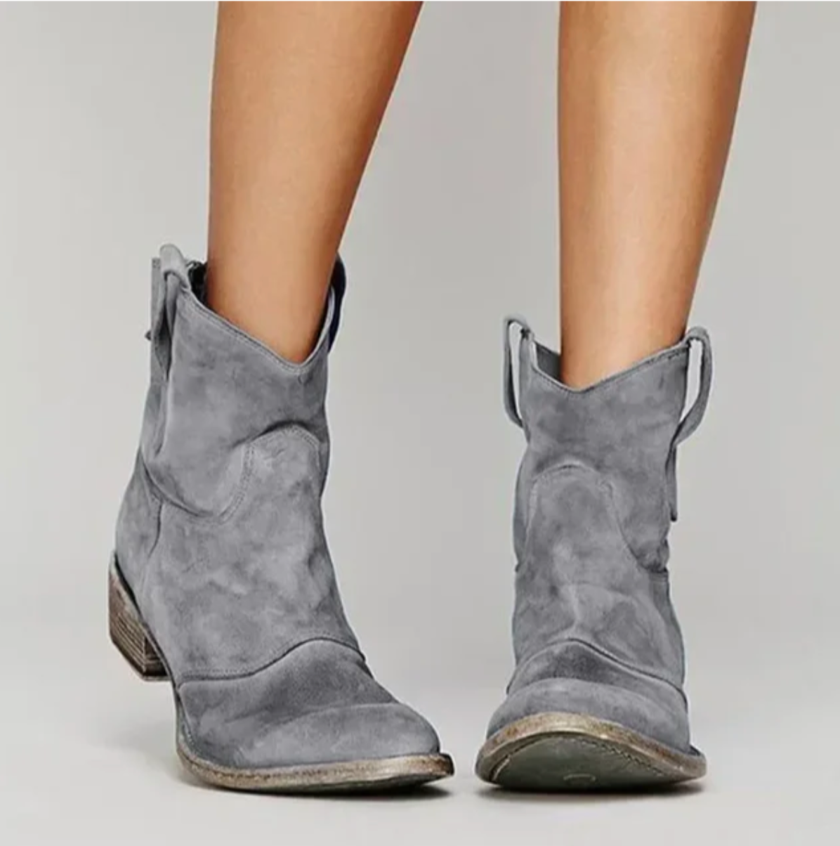 Rosalie | Women's Suede Western Ankle Boots
