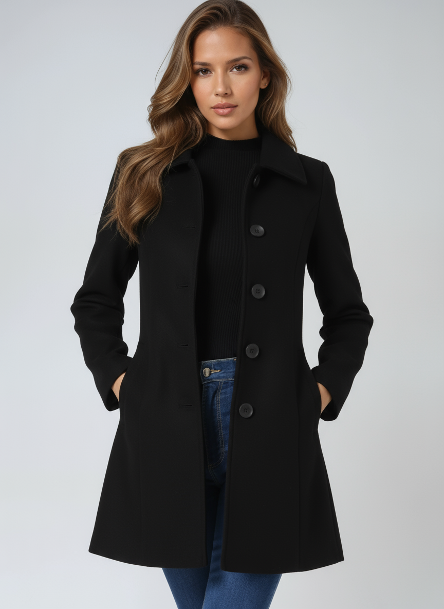Audrey | Women's Elegant Single-Breasted Winter Coat