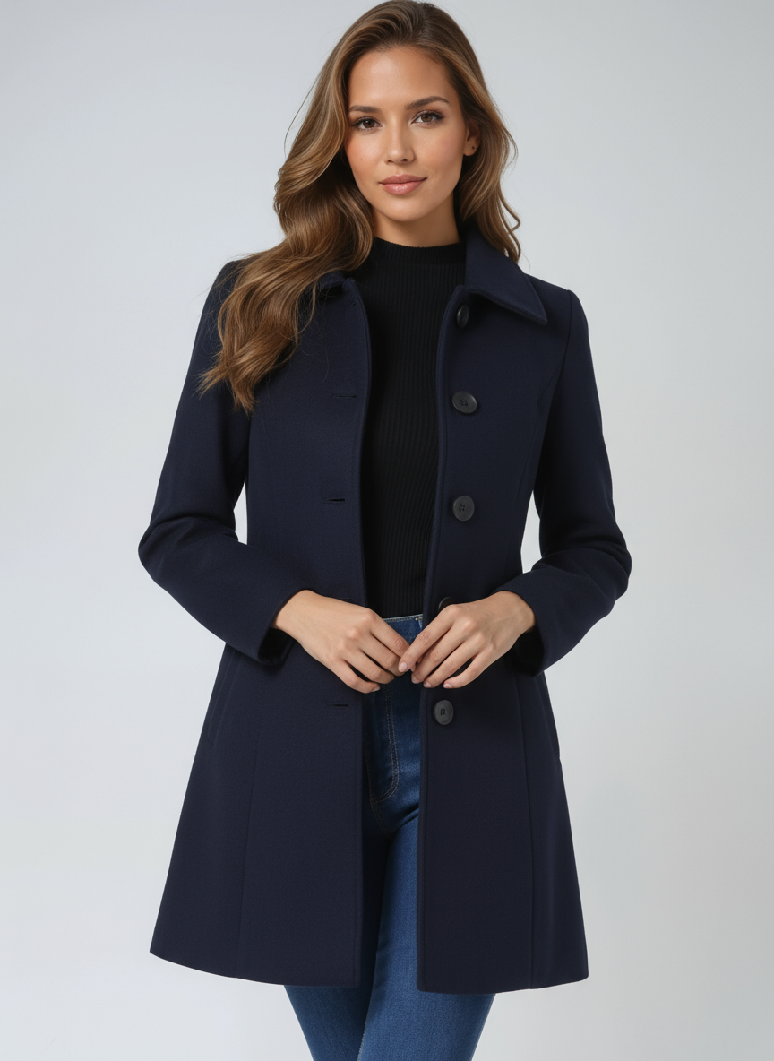 Audrey | Women's Elegant Single-Breasted Winter Coat