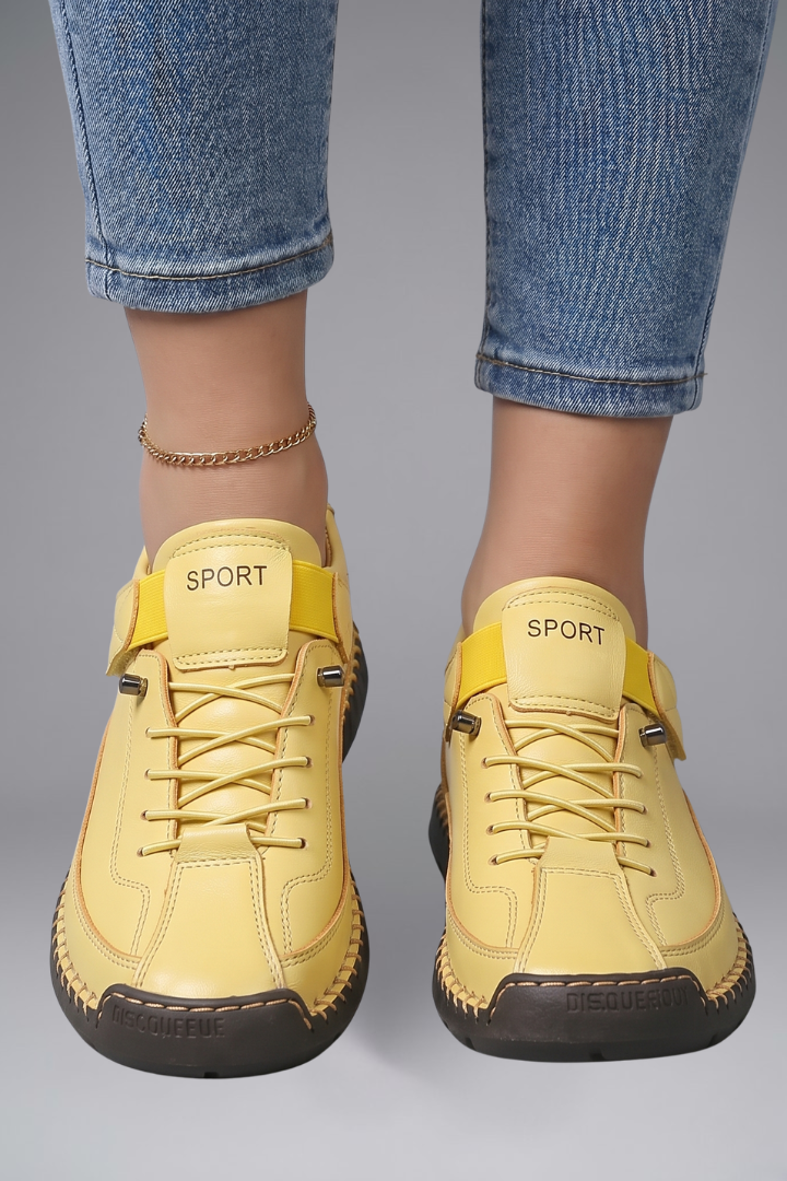 Elise | Women's Leather Slip-On Trainers