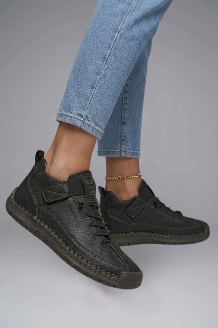 Elise | Women's Leather Slip-On Trainers