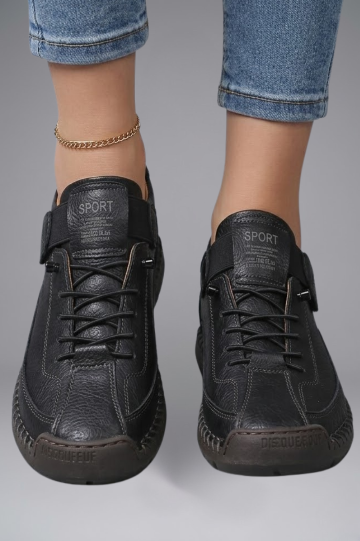 Elise | Women's Leather Slip-On Trainers