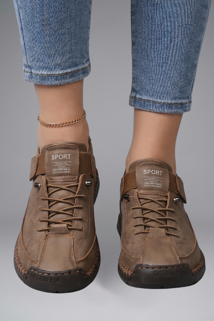 Elise | Women's Leather Slip-On Trainers