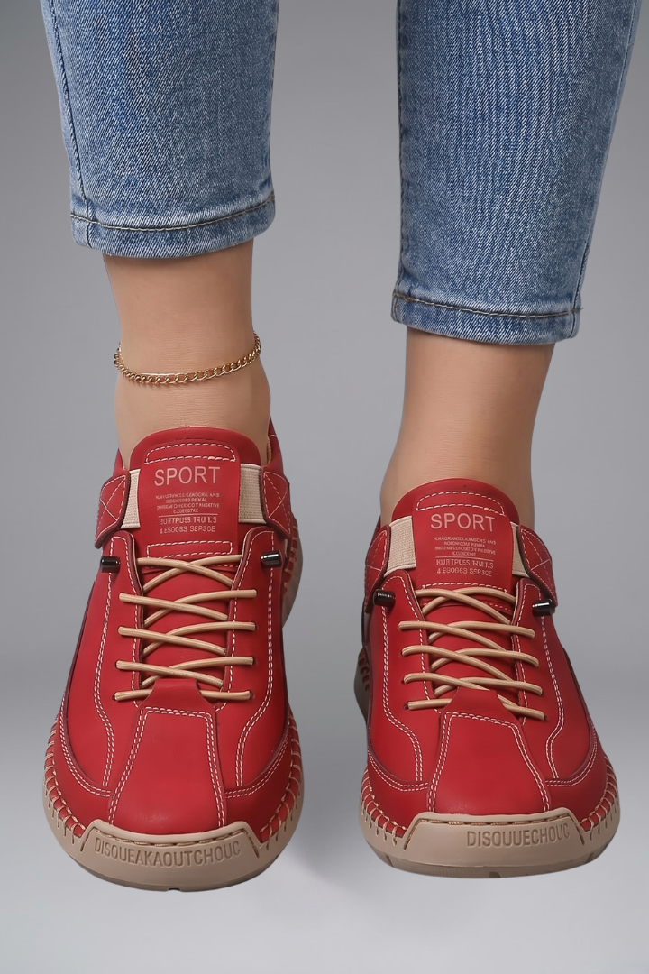 Elise | Women's Leather Slip-On Trainers