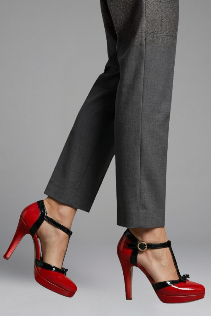 Valentina | Women's T-Strap Platform Heels