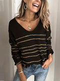 Women's Striped Knit Sweater