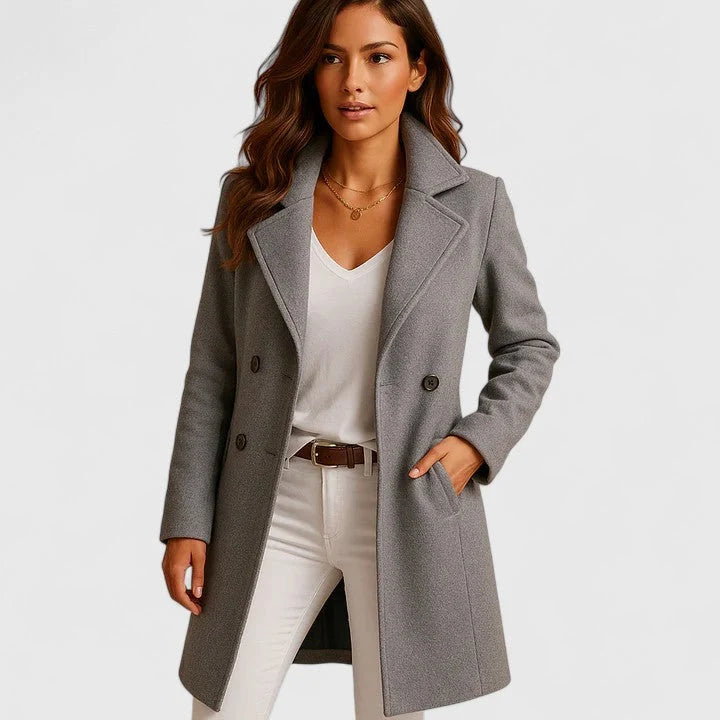 Elena | Women's Slim-Fit Wool Coat