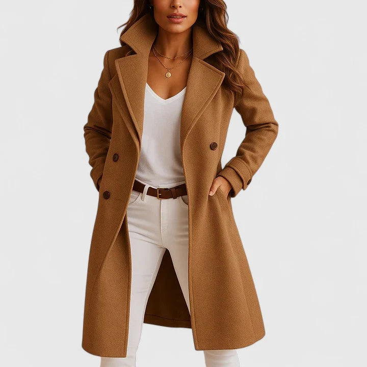 Elena | Women's Slim-Fit Wool Coat