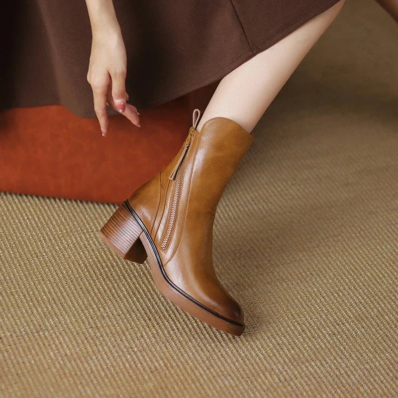 Sierra | Women's Genuine Leather Ankle Boots