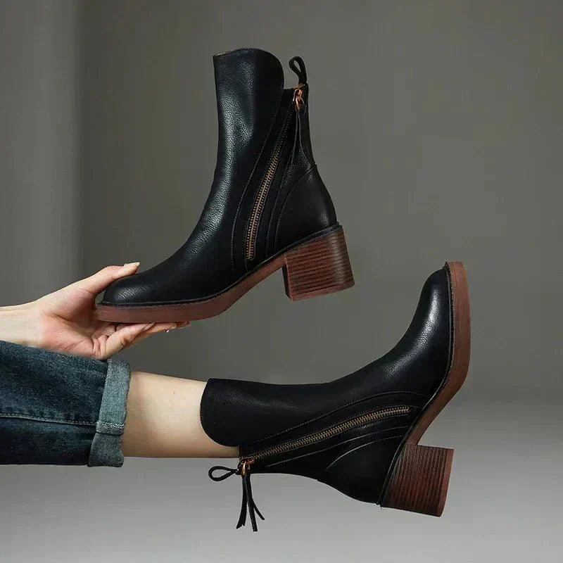Sierra | Women's Genuine Leather Ankle Boots