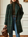 Eleanora | Women's Wool-Blend Tweed Check Coat