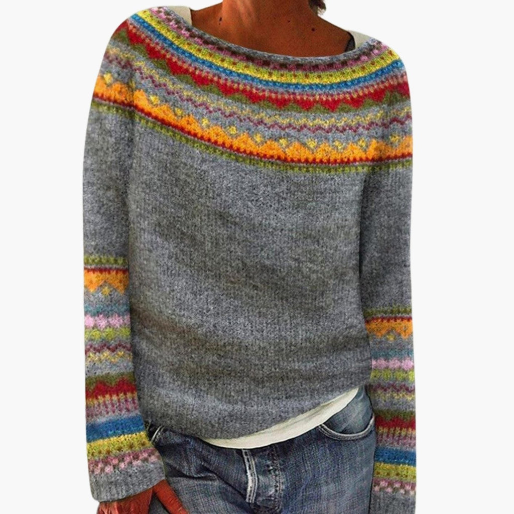 Margot | Women's Fair Isle Wool Sweater